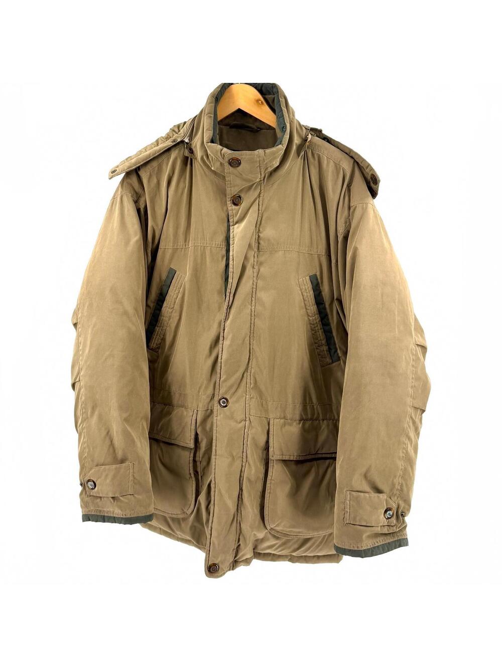 Vintage 90s Members Only Brown Down Puffer Parka Jacket